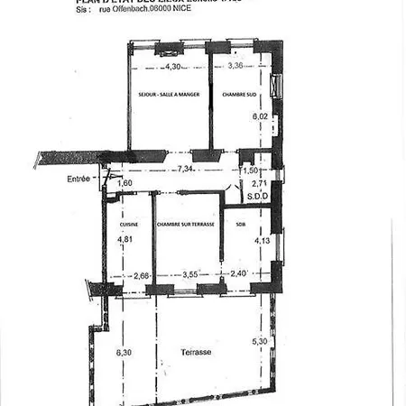 Apartmán Superbe De 105 M2, Hyper Centre Avec Terrasse, Parking, A 5 Min De La Nice